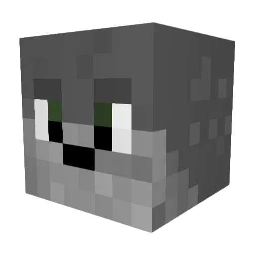 boxed200dead Minecraft avatar head, 3D render
