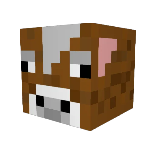 boxfriend1 Minecraft avatar head, 3D render
