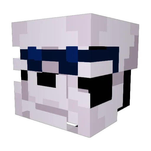 boxingmitten827 Minecraft avatar head, 3D render