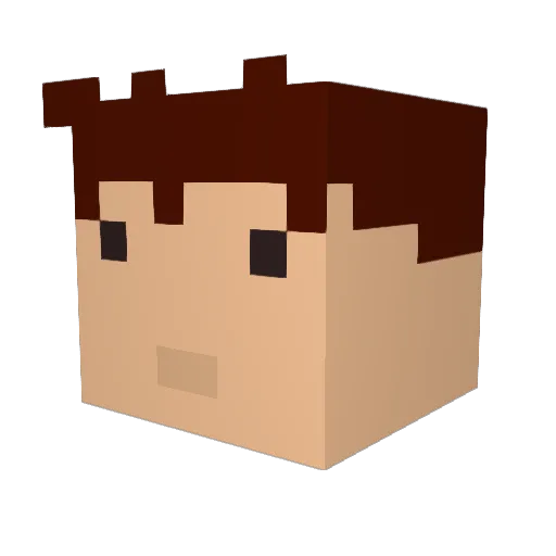 boxofham Minecraft avatar head, 3D render