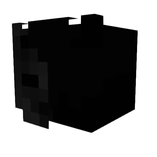 boxtest Minecraft avatar head, 3D render