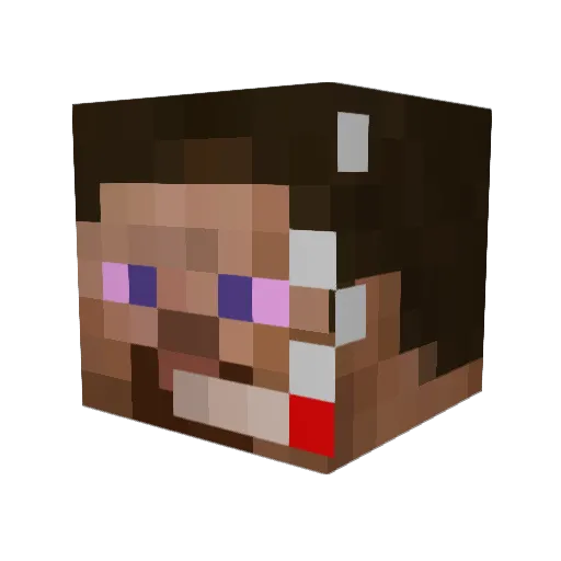 boxwarrior Minecraft avatar head, 3D render