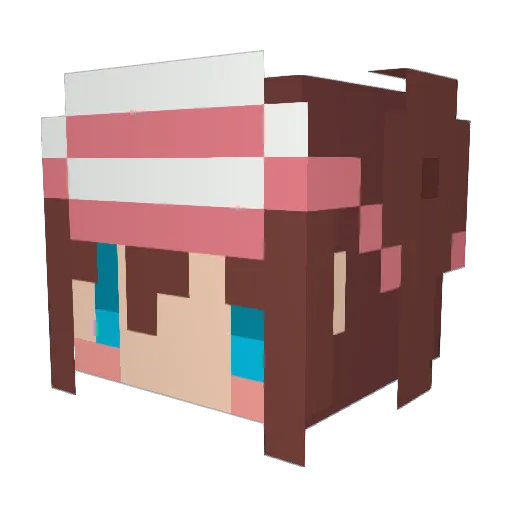 boyaboyal Minecraft avatar head, 3D render