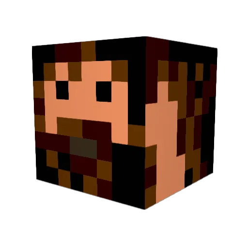 boyanbotev Minecraft avatar head, 3D render