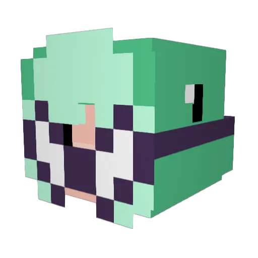 boygock Minecraft avatar head, 3D render