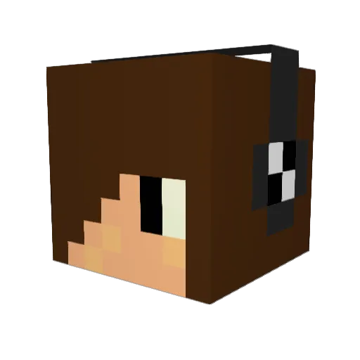 boyia Minecraft avatar head, 3D render