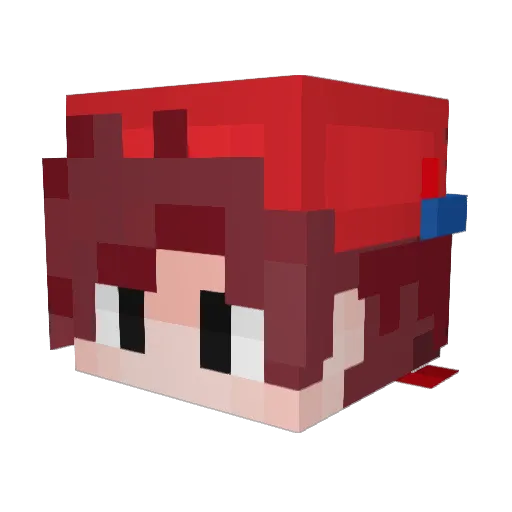 boyluks Minecraft avatar head, 3D render