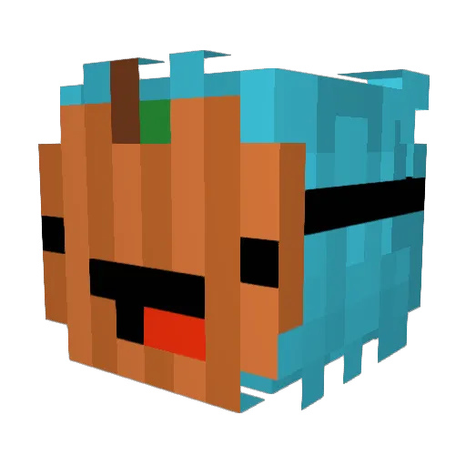 boyng Minecraft avatar head, 3D render