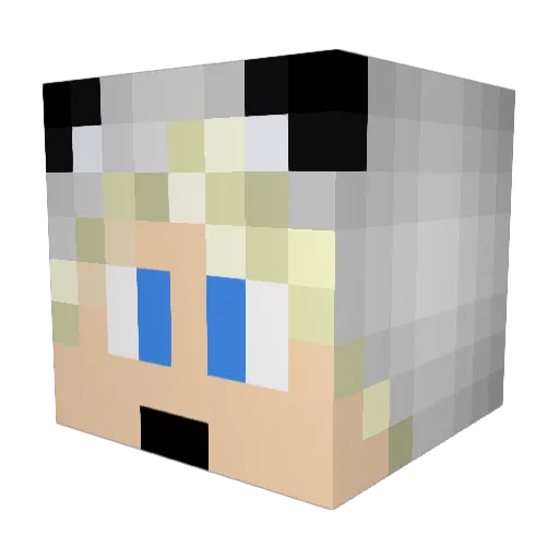 boythijs Minecraft avatar head, 3D render