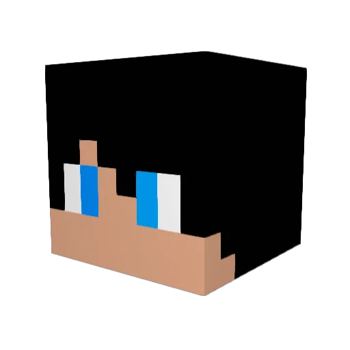 boywsoul Minecraft avatar head, 3D render