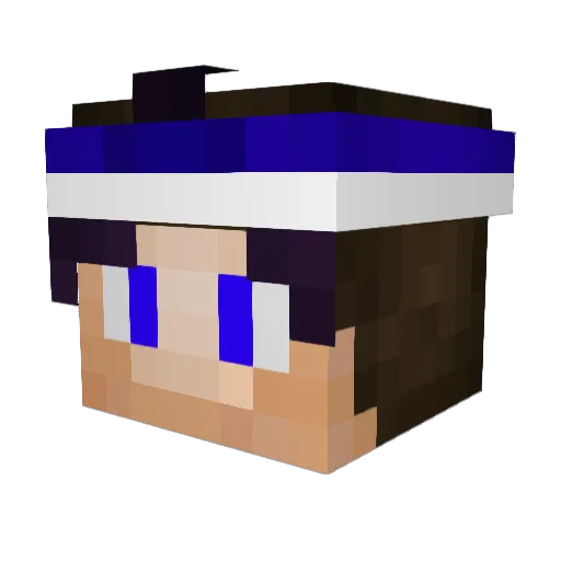 boyzar Minecraft avatar head, 3D render