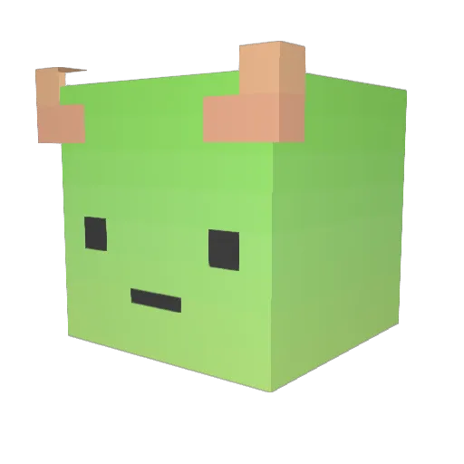 boyzaro Minecraft avatar head, 3D render