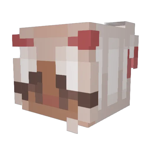 bozarama Minecraft avatar head, 3D render