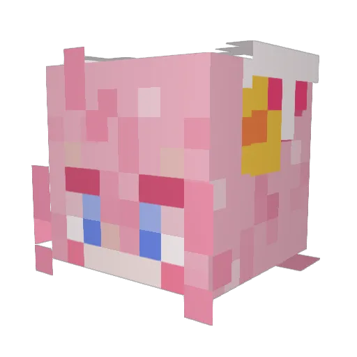 bozboz_ Minecraft avatar head, 3D render