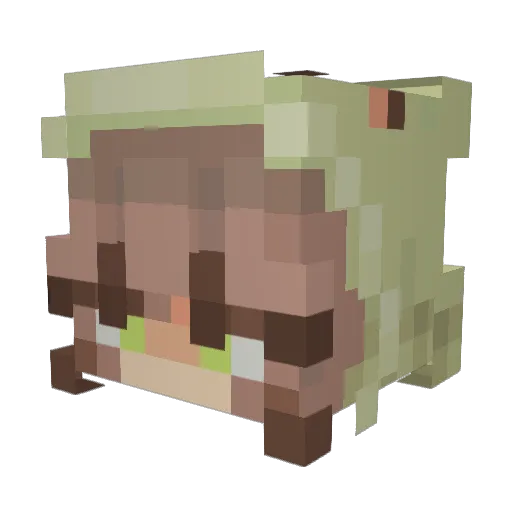 bozero0 Minecraft avatar head, 3D render