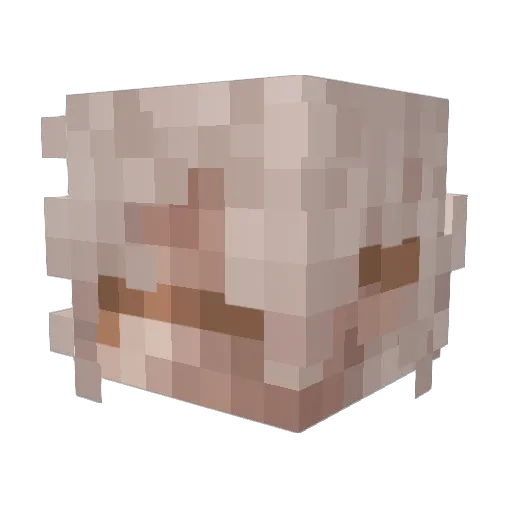 bozo00 Minecraft avatar head, 3D render