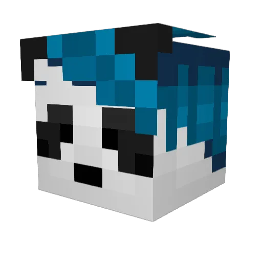 bparker14 Minecraft avatar head, 3D render