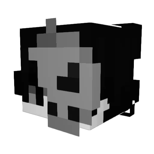 bpdabuse Minecraft avatar head, 3D render