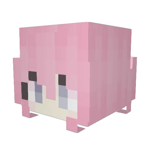 bpdd Minecraft avatar head, 3D render