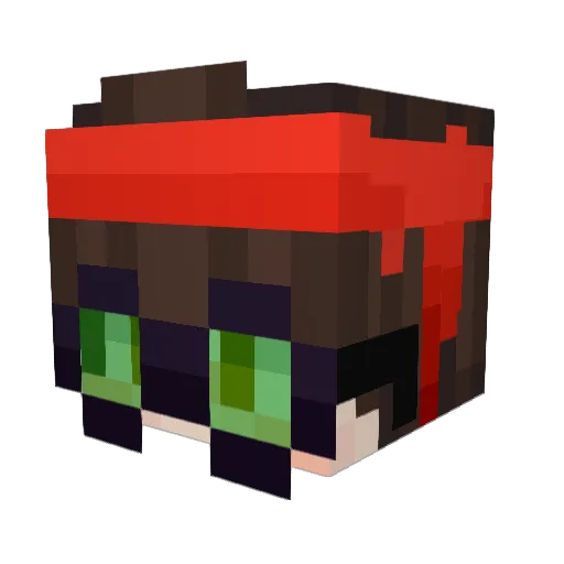 bpder Minecraft avatar head, 3D render