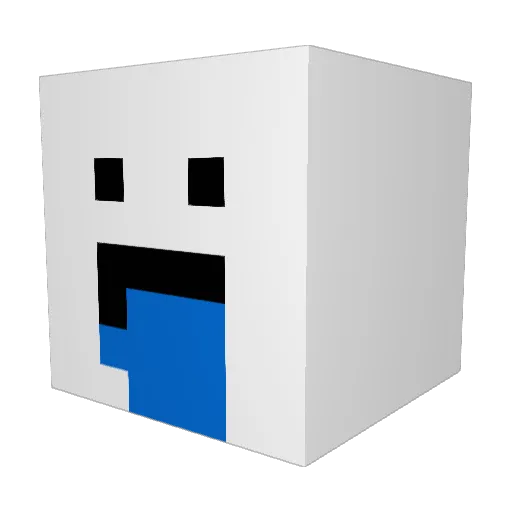 bpdonoobgames Minecraft avatar head, 3D render