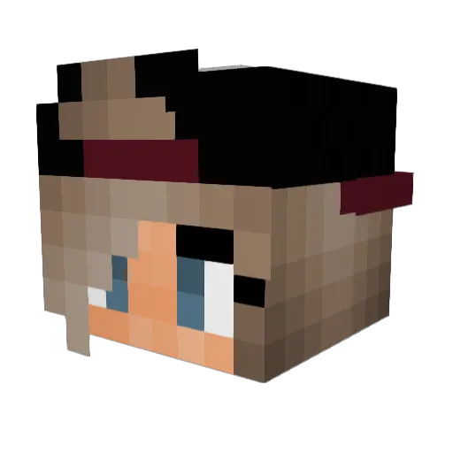 bperri Minecraft avatar head, 3D render