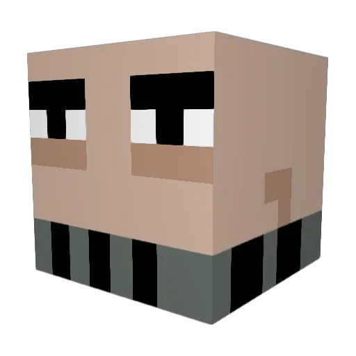 bpierce32 Minecraft avatar head, 3D render