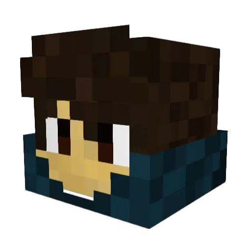 bptomasi Minecraft avatar head, 3D render