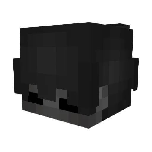 bqbw Minecraft avatar head, 3D render
