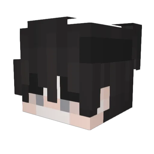 bqshi Minecraft avatar head, 3D render