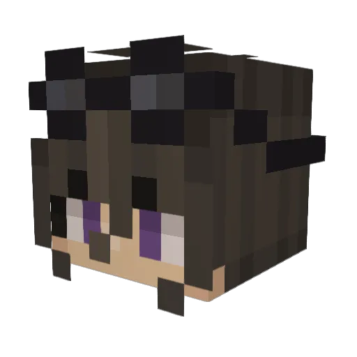 bqsl Minecraft avatar head, 3D render