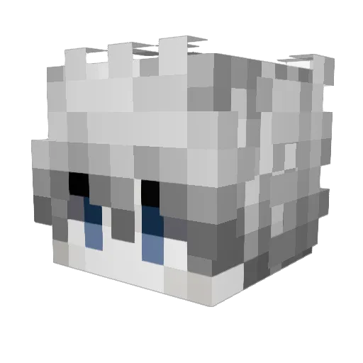 br1Saurio Minecraft avatar head, 3D render