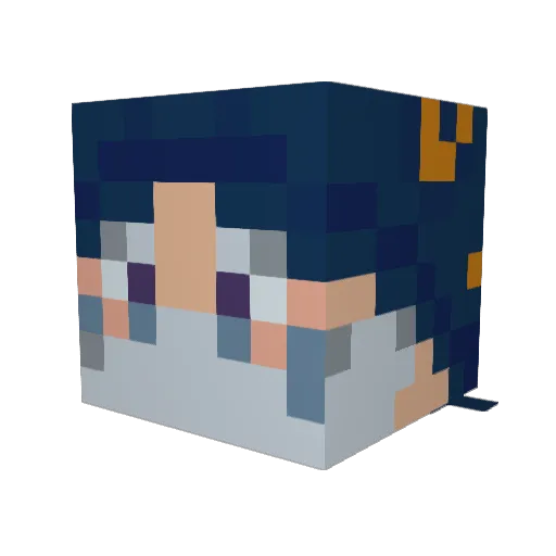 br1ckardo Minecraft avatar head, 3D render