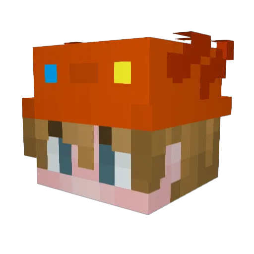 br4ind3ad_nel Minecraft avatar head, 3D render