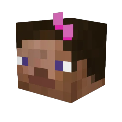br4m0 Minecraft avatar head, 3D render