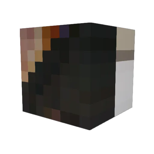 br8dn Minecraft avatar head, 3D render