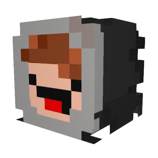 brJerald Minecraft avatar head, 3D render
