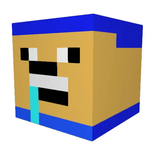 br_miner Minecraft avatar head, 3D render