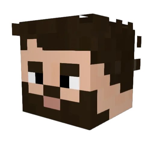 brabusito Minecraft avatar head, 3D render