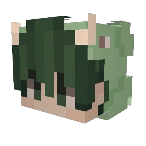 brachimoTV Minecraft avatar head, 3D render