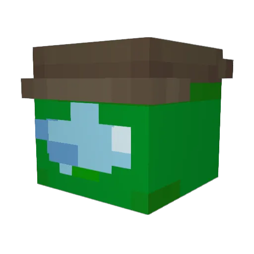brackening_ Minecraft avatar head, 3D render