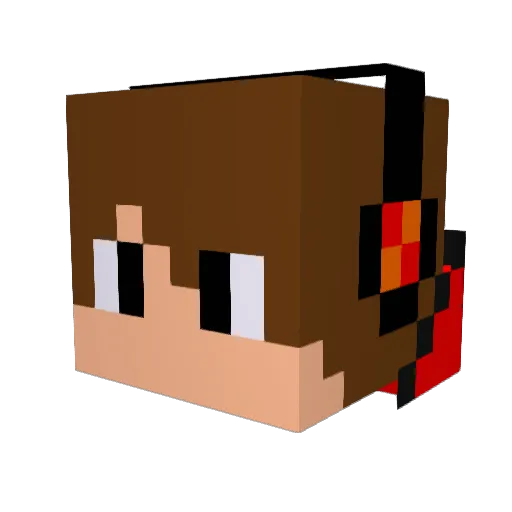 brad_angel Minecraft avatar head, 3D render