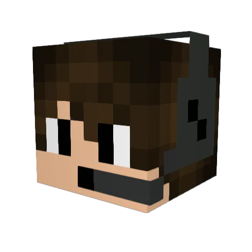 bradbeales Minecraft avatar head, 3D render