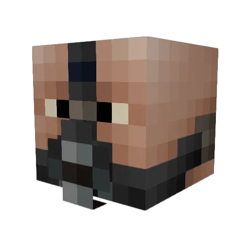 braddahfale Minecraft avatar head, 3D render
