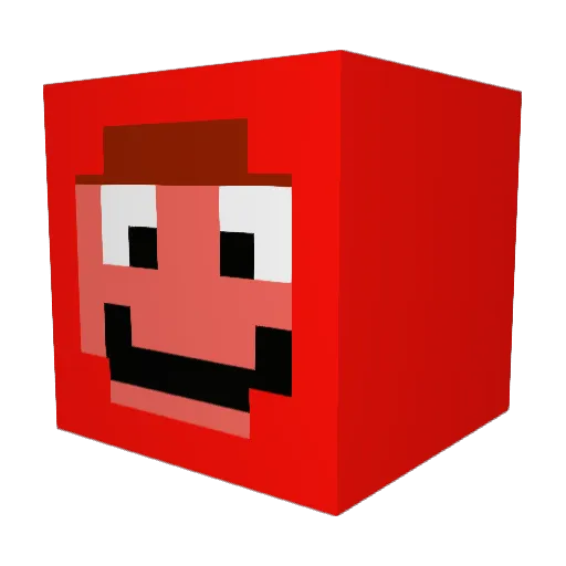 bradderz1808 Minecraft avatar head, 3D render