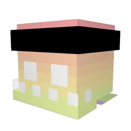 bradfordmcd Minecraft avatar head, 3D render
