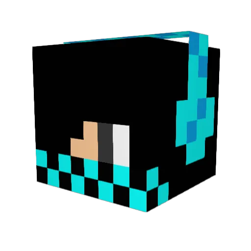 bradlyford Minecraft avatar head, 3D render