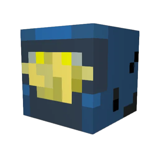 bradlyy Minecraft avatar head, 3D render