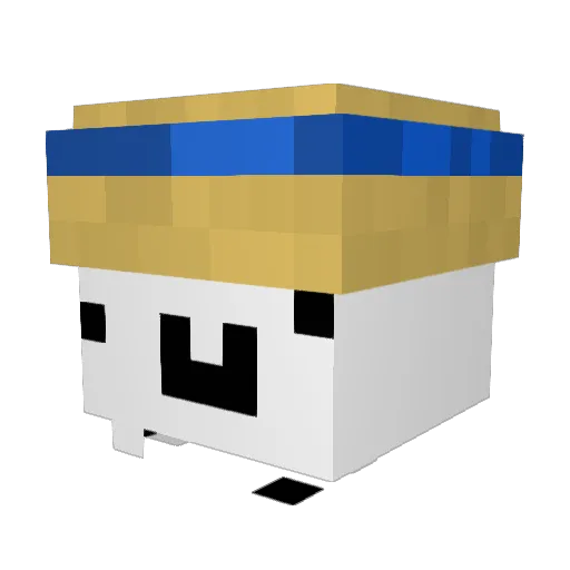bradoxen Minecraft avatar head, 3D render