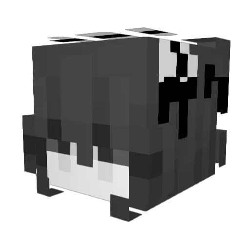 bradxty Minecraft avatar head, 3D render